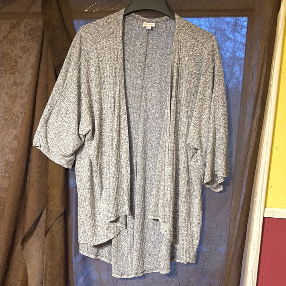 Women's Lularoe Duster Cardigan Sweater Gray Size M